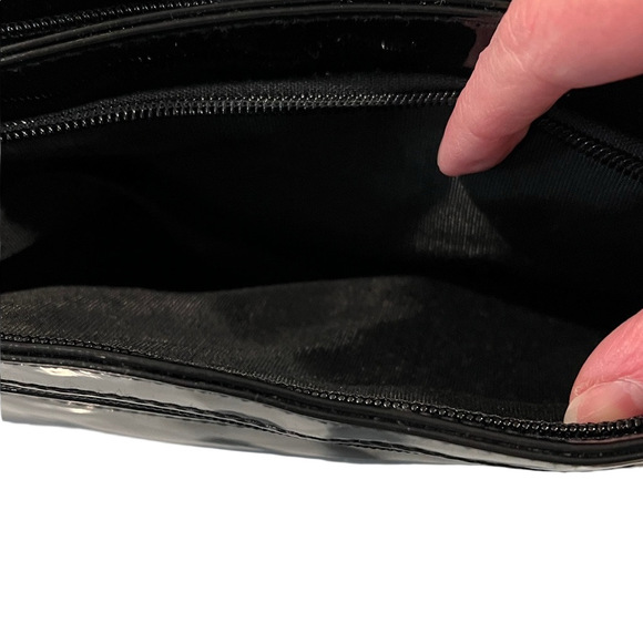 Gianni Bernini Black Patent Leather Shoulder Bag - Picture 11 of 17